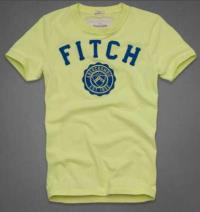 heren fitch korte tees abercrombie est 1892 geel blauw Lightning Levering q96dg242